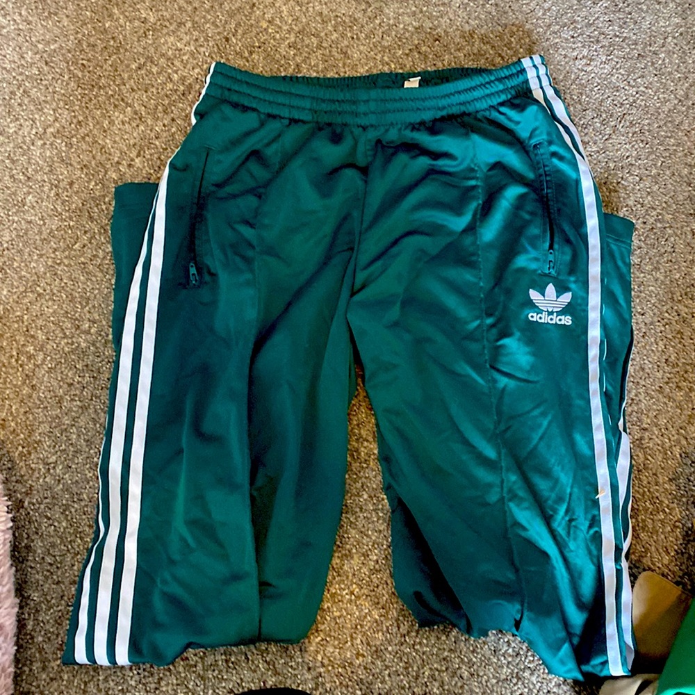 Adidas’s green sweatpants